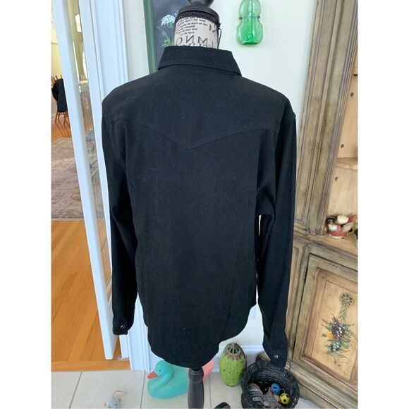 Five Star By Roper L Black Pearl Snap Up Top Western Long Sleeve Black with Blac - Picture 2 of 9